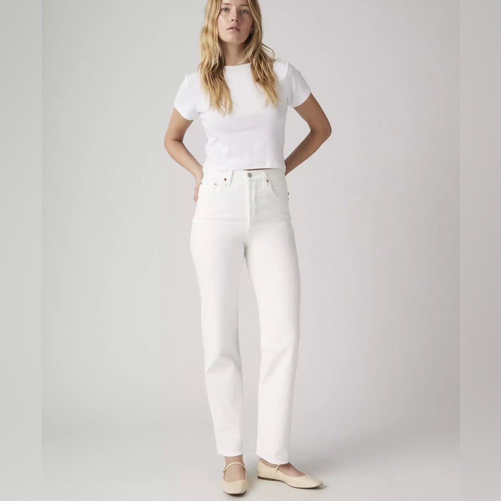 Levi’s Ribcage Straight Ankle Women’s Jeans White 28x27